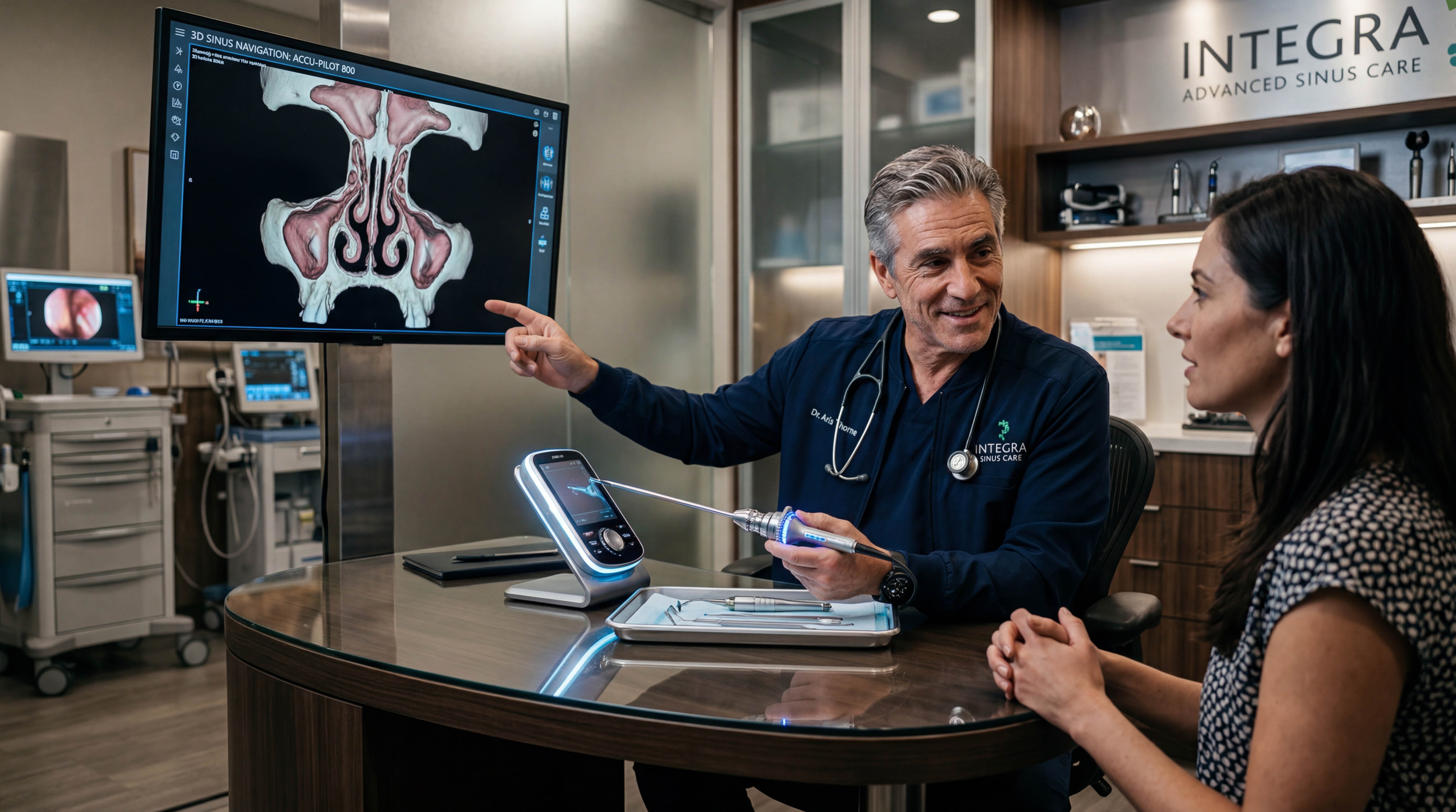 A doctor and a patient