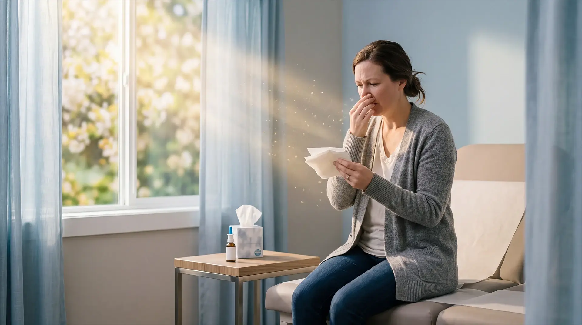 Doctor discussing sinus treatment options with a patient.